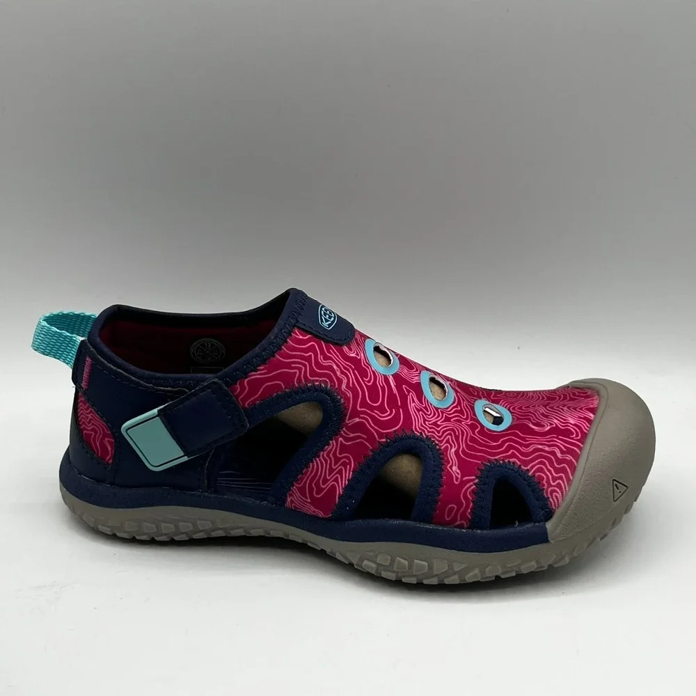 KEEN Kids Stingray Blue Depths Festival Fuchsia Waterproof‎ Sandals Size 13